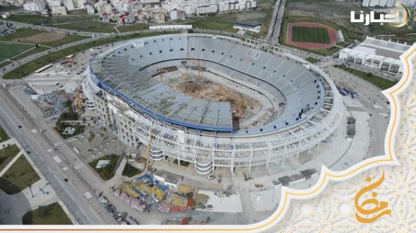 مشاهد حصرية من الجو لتقدم أشغال تهيئة ملعب طنجة الكبير